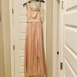Size 4 Vera Wang 1 Shoulder Dress w/ Satin Sash